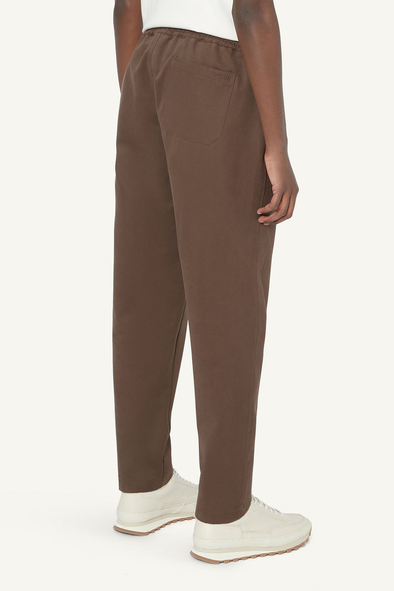 TAPERED TROUSERS - BROWN