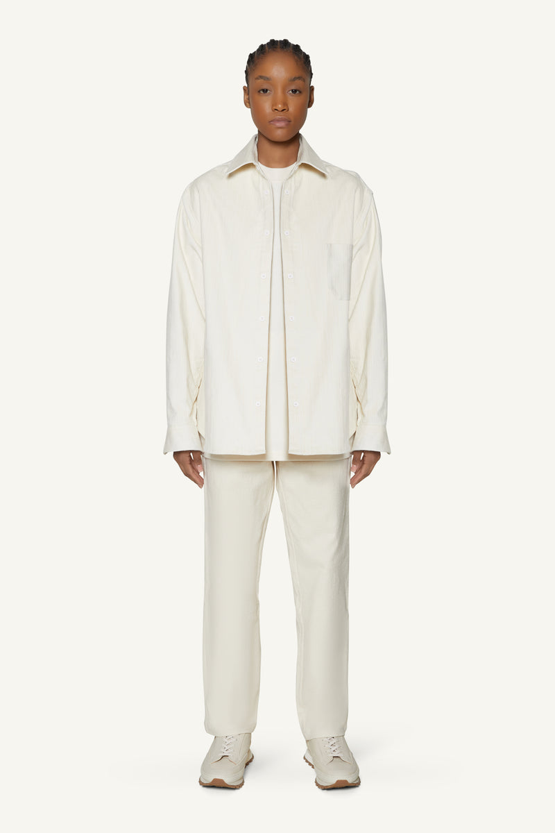 CORDUROY OVERSHIRT - IVORY