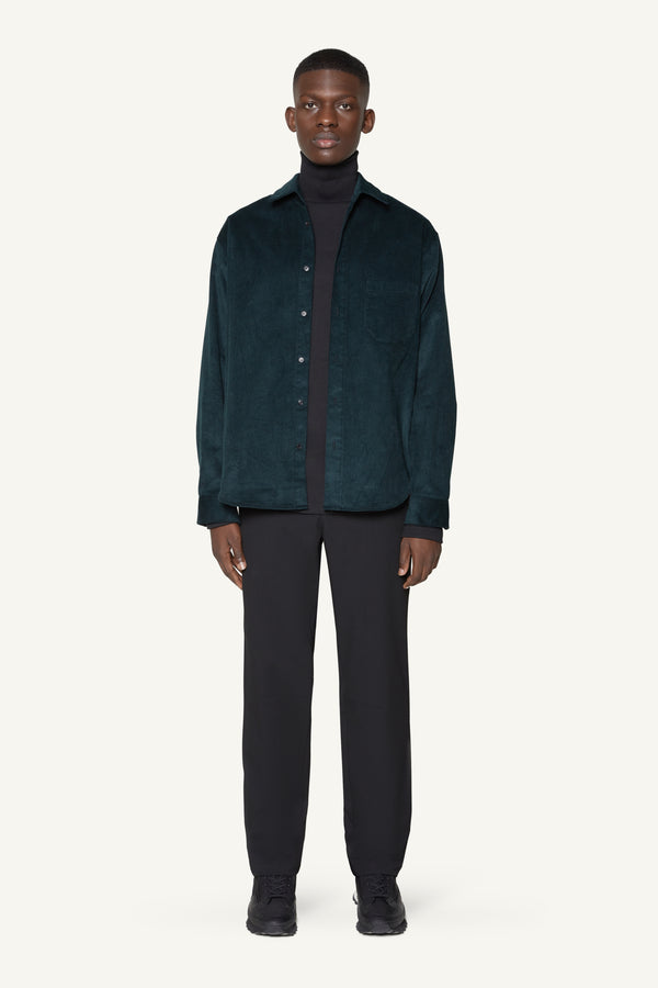 CORDUROY OVERSHIRT - FOREST GREEN