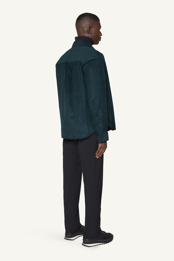 CORDUROY OVERSHIRT - FOREST GREEN