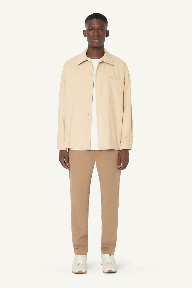 CORDUROY OVERSHIRT  - BEIGE