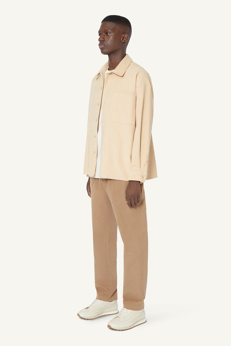 CORDUROY OVERSHIRT  - BEIGE