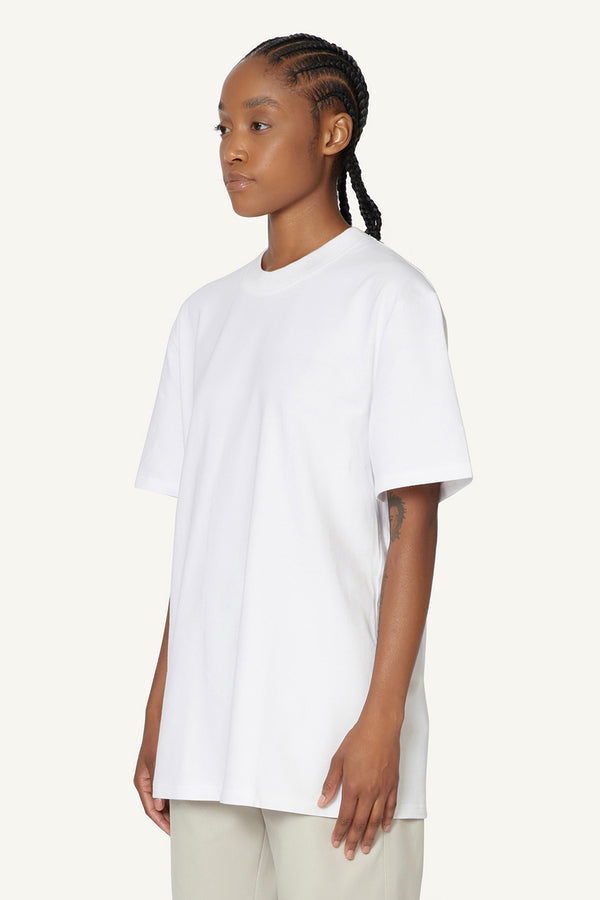 EMBROIDERED LOGO T-SHIRT - WHITE