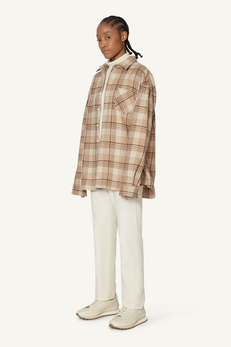 RIBBED ROLLNECK - CREAM