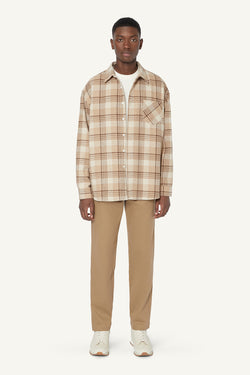 TAPERED TROUSERS - TAUPE