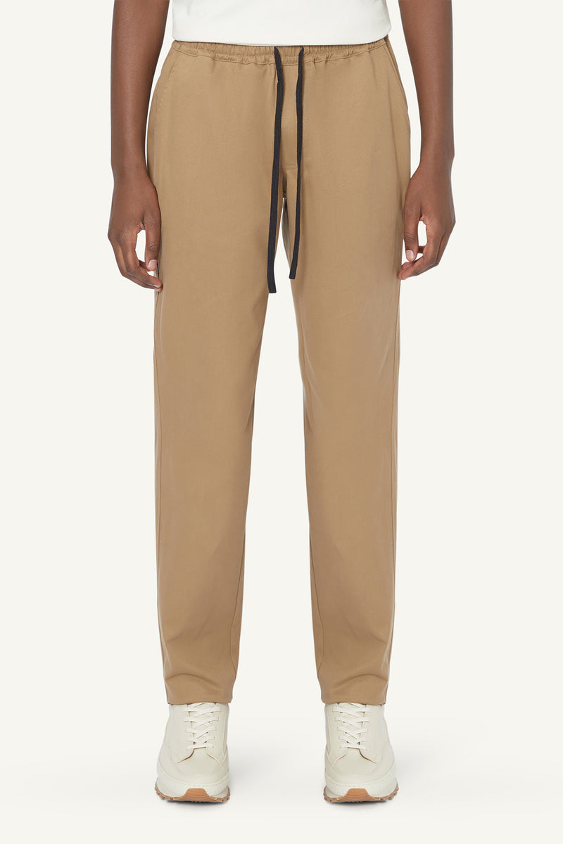 TAPERED TROUSERS - TAUPE