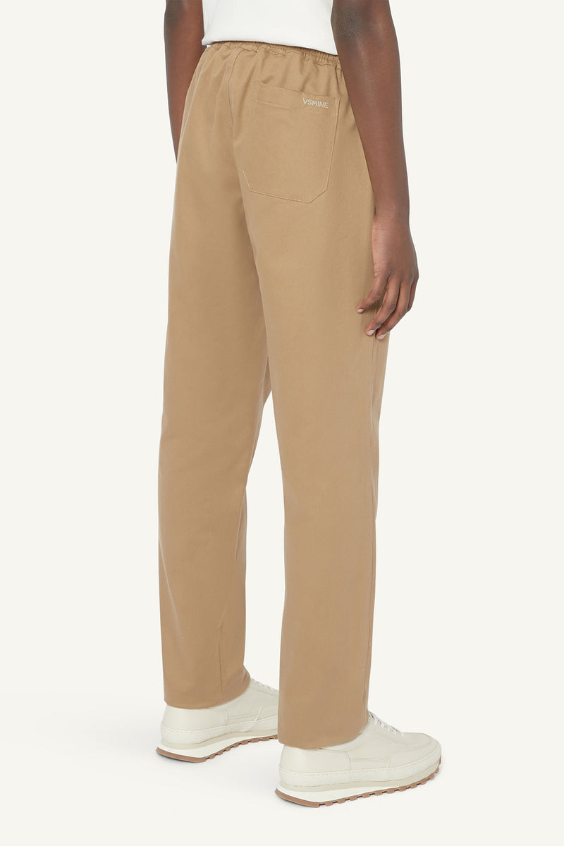 TAPERED TROUSERS - TAUPE