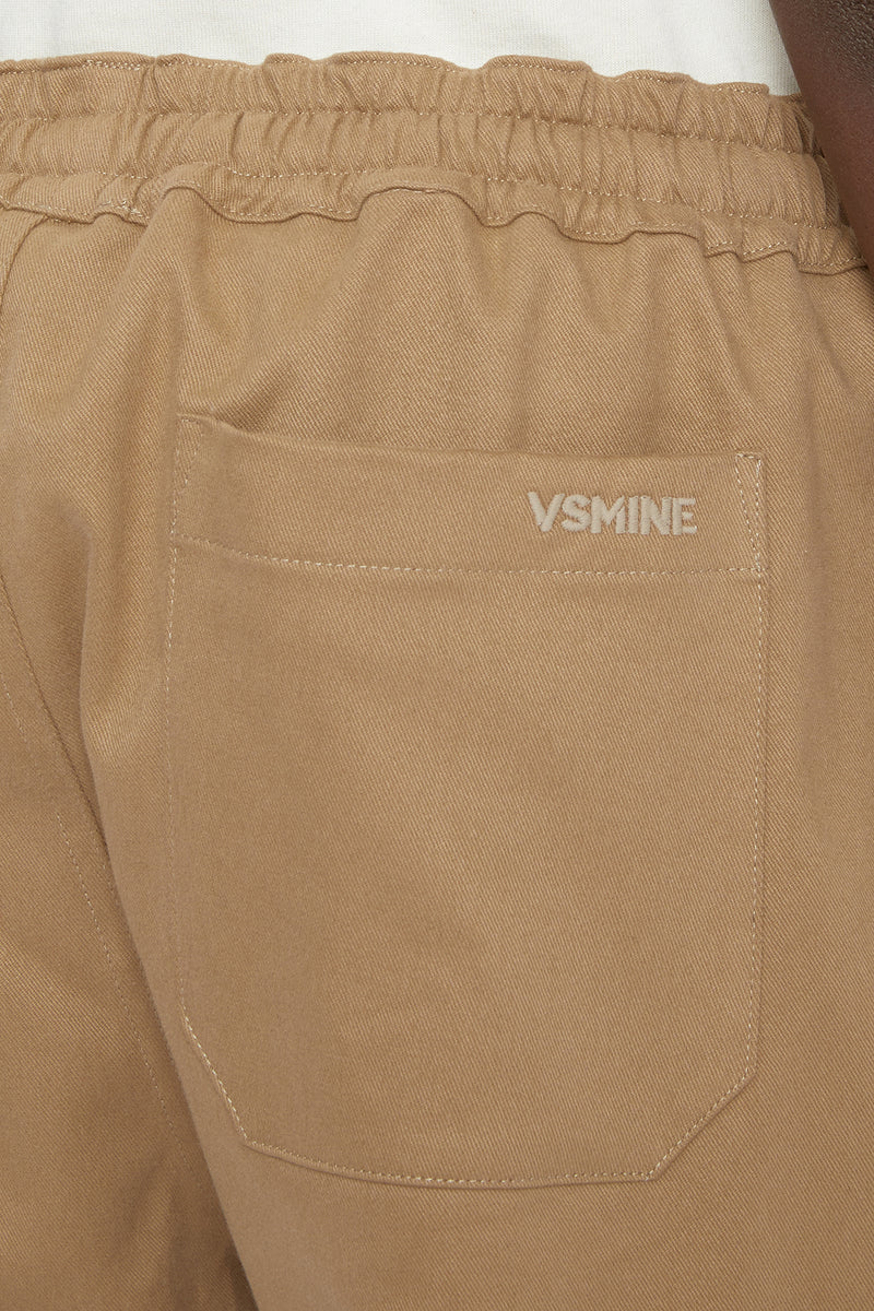 TAPERED TROUSERS - TAUPE