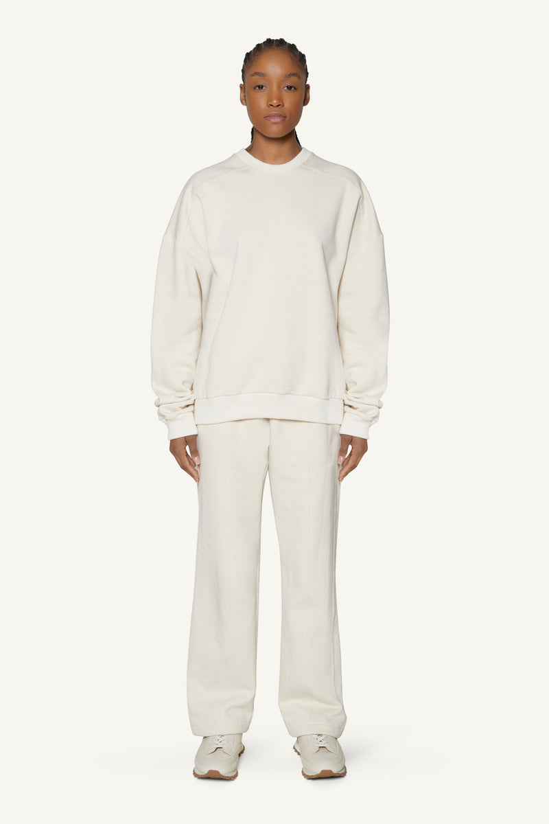 HEAVYWEIGHT CREWNECK SWEATER - CREAM