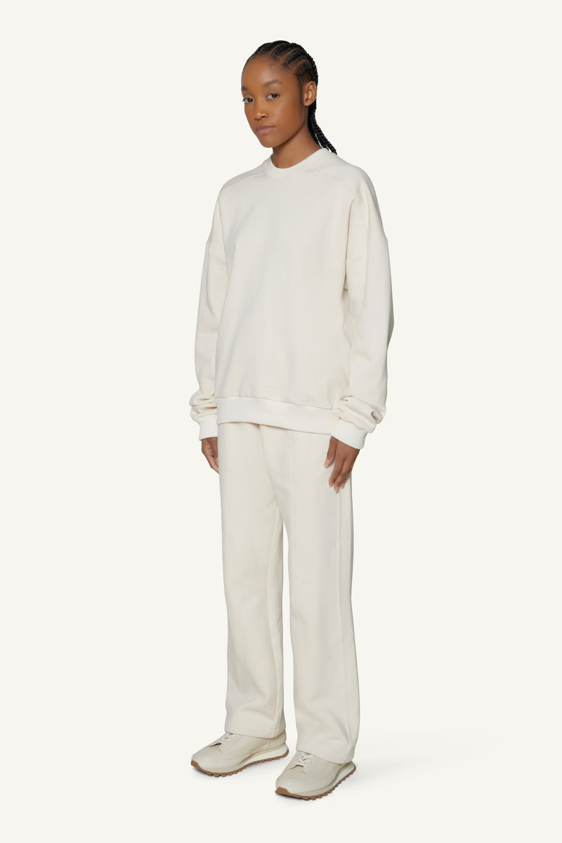 HEAVYWEIGHT CREWNECK SWEATER - CREAM
