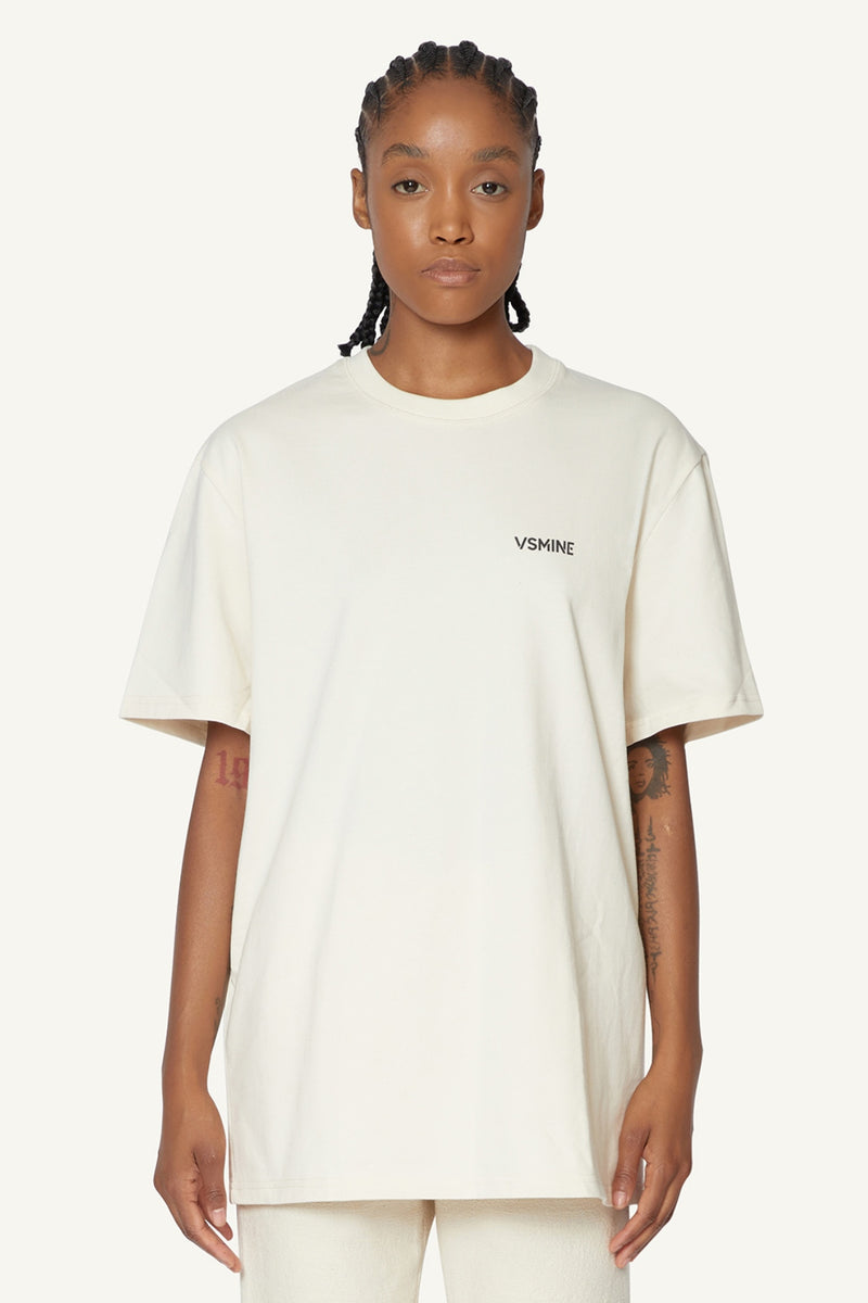 LOGO T-SHIRT - CREAM