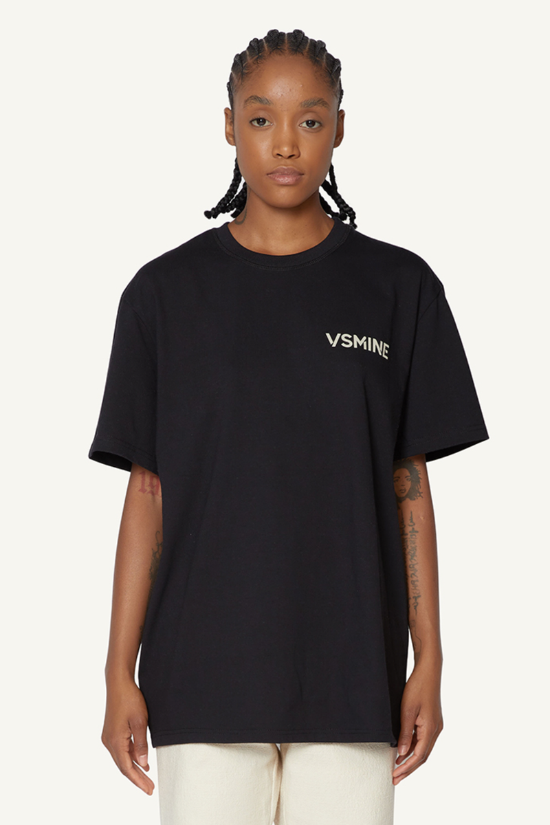 OVERSIZED LOGO T-SHIRT - BLACK