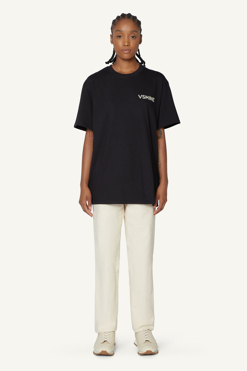 OVERSIZED LOGO T-SHIRT - BLACK