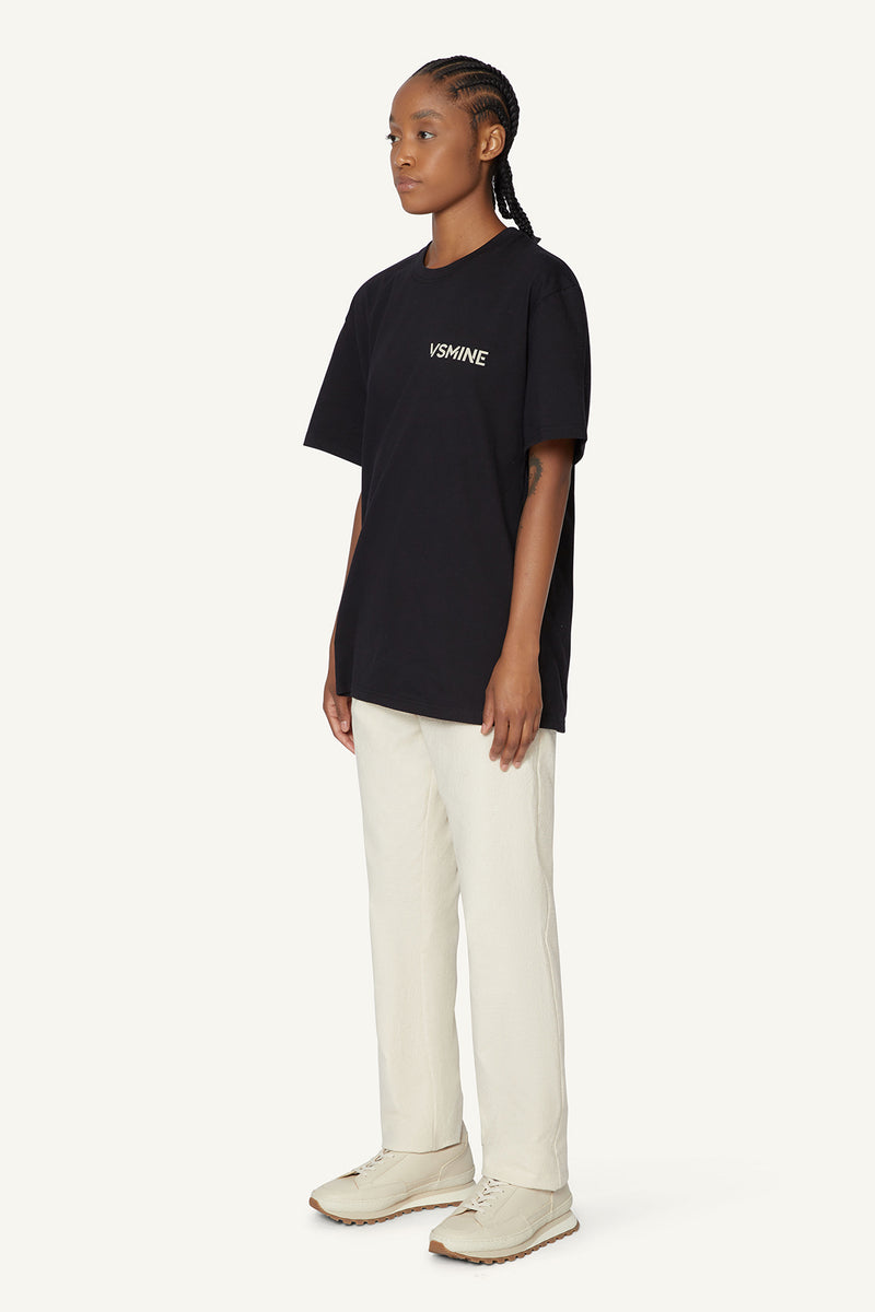 OVERSIZED LOGO T-SHIRT - BLACK