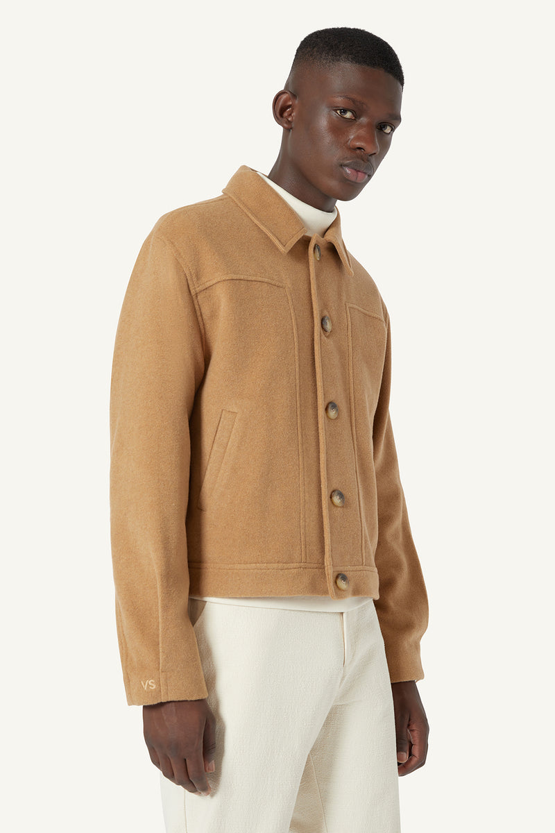 WOOL JACKET - BEIGE