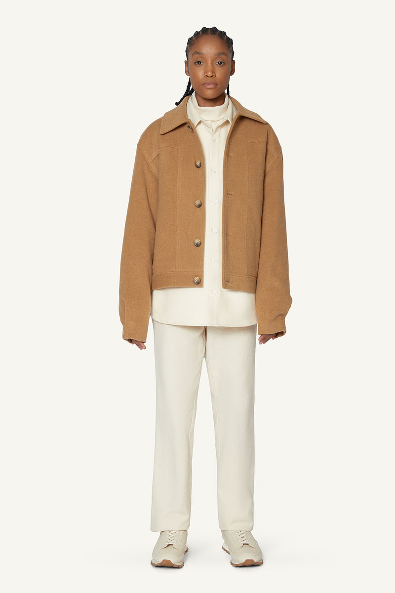 WOOL JACKET - BEIGE
